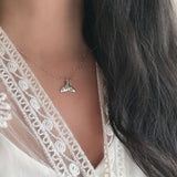 Sterling Silver Whale Tail Necklace