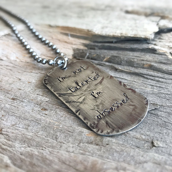 Men's Distressed Dog Tag Necklace - TesoroDelSol