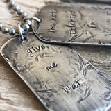 Men's Distressed Dog Tag Necklace - TesoroDelSol