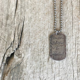 Men's Distressed Dog Tag Necklace - TesoroDelSol