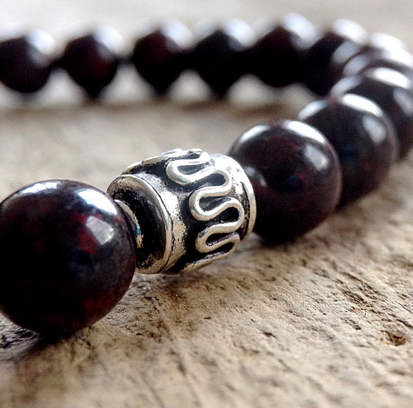 Men's Oxblood Bali Bracelet