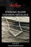 Sterling Silver Chevron Necklace