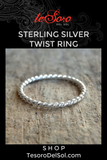 Sterling Silver Twist Ring