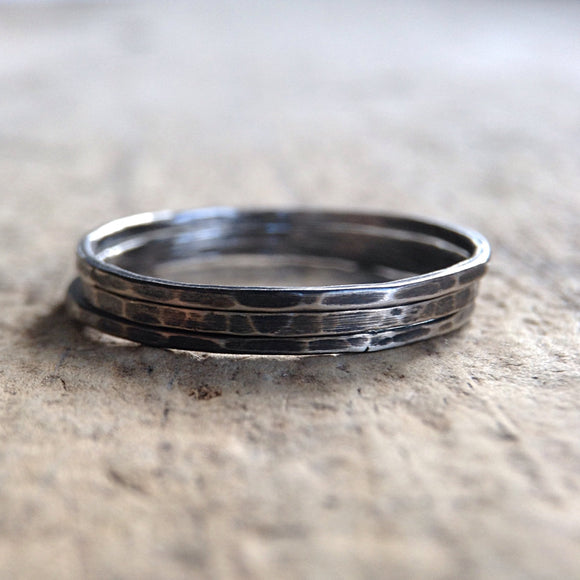 Set of 3 Antique Silver Rings