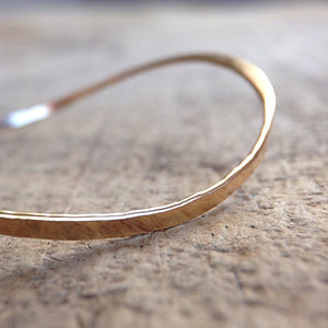 Gold Saddle<br>Bangle Bracelet