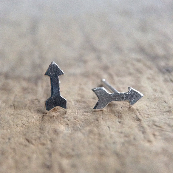 Sterling Silver Arrow Stud Earrings