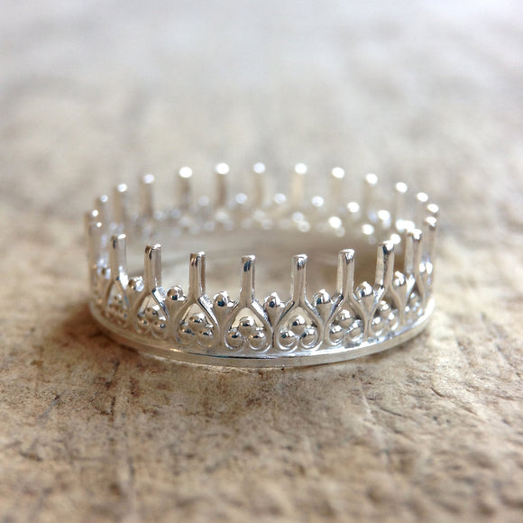 Silver Wishbone Ring