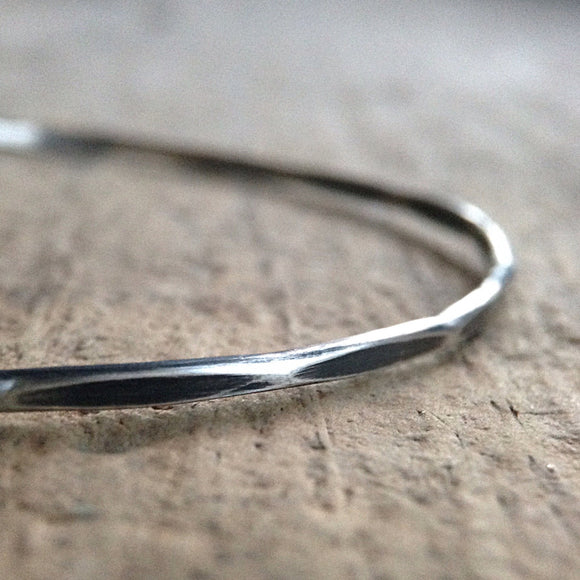 Antique Silver Marquis<br>Bangle Bracelet