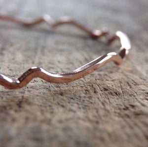Rose Gold Moroccan<br>Bangle Bracelet