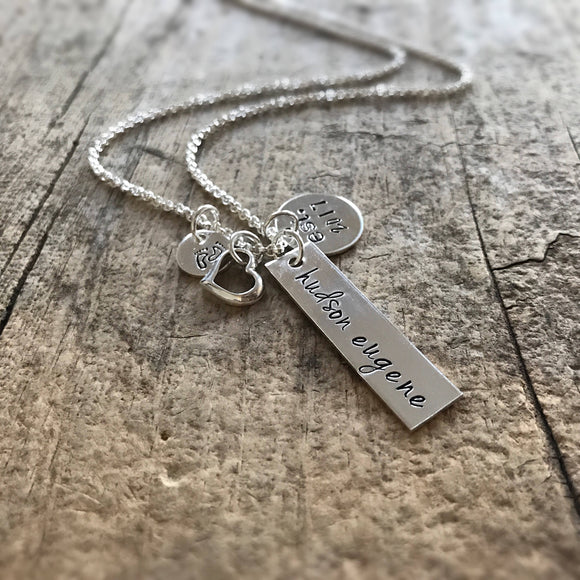 Sterling Silver Baby Name Necklace - TesoroDelSol