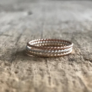 Set of 3 Twist Rings - TesoroDelSol