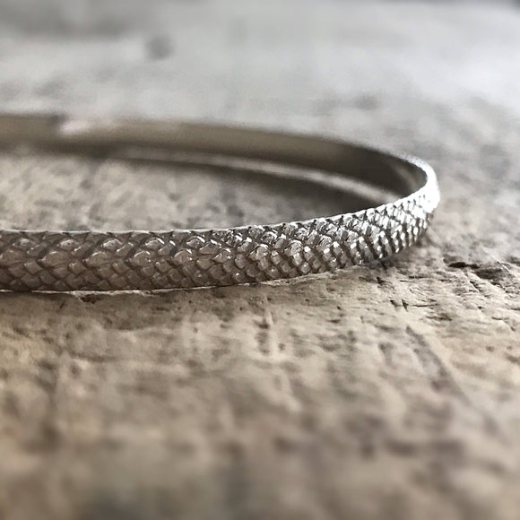 Sterling Silver Mermaid<br>Bangle Bracelet