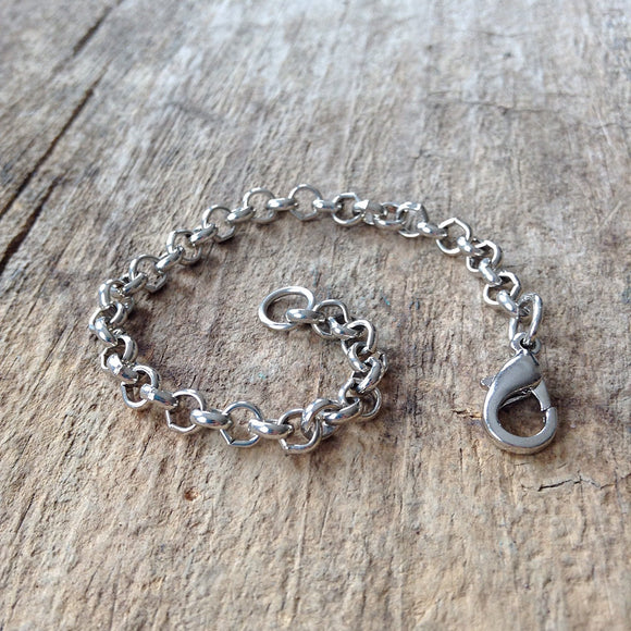 Rhodium Plated Necklace Chain Extender - TesoroDelSol