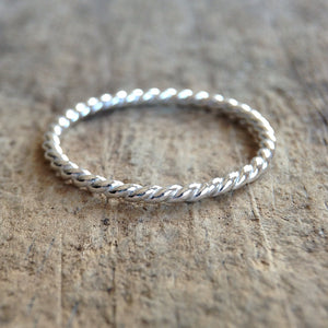 Sterling Silver Twist Ring