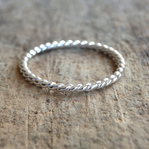 Sterling Silver Twist Ring