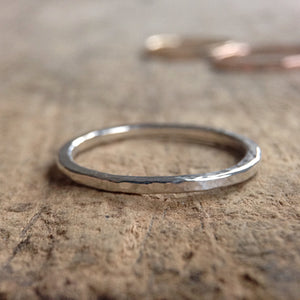Sterling Silver Hammered Ring