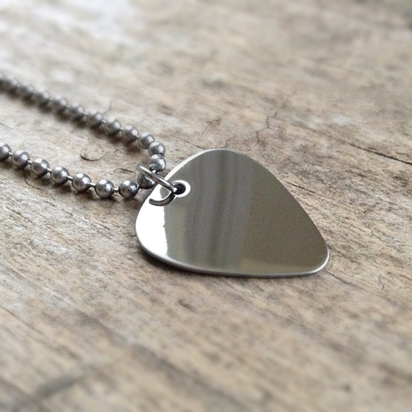 Men's Boho Guitar Pick Necklace