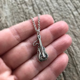 Sterling Silver Spanish Guitar Necklace