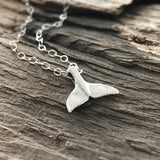Sterling Silver Whale Tail Necklace