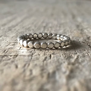 Sterling Silver Pebble Ring