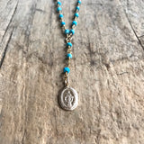 Turquoise Rosary Necklace