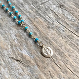 Turquoise Rosary Necklace
