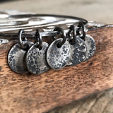 Silver Moon Phases<br>Bangle Bracelet