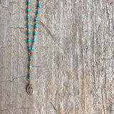 Turquoise Rosary Necklace