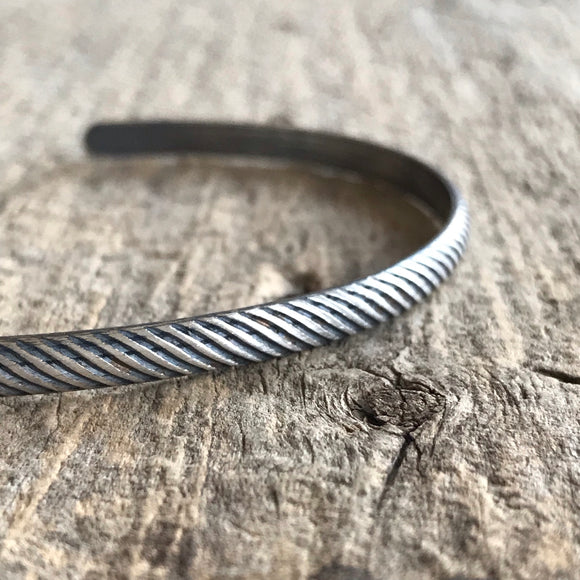Men's Slanted Open Cuff Bracelet