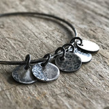 Silver Moon Phases<br>Bangle Bracelet